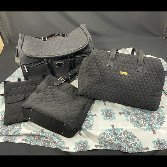 Vera Bradley Black Cloth Satchel - Picture 11 of 11